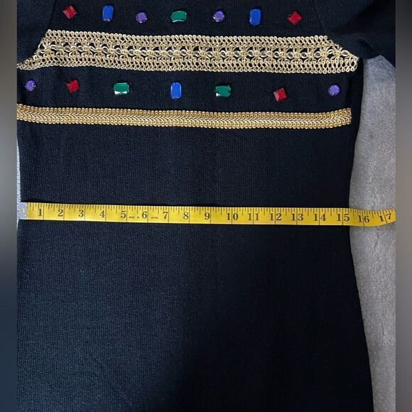 Vintage Liz Claiborne Women’s Long Sleeve Mini  Dress - Picture 10 of 13